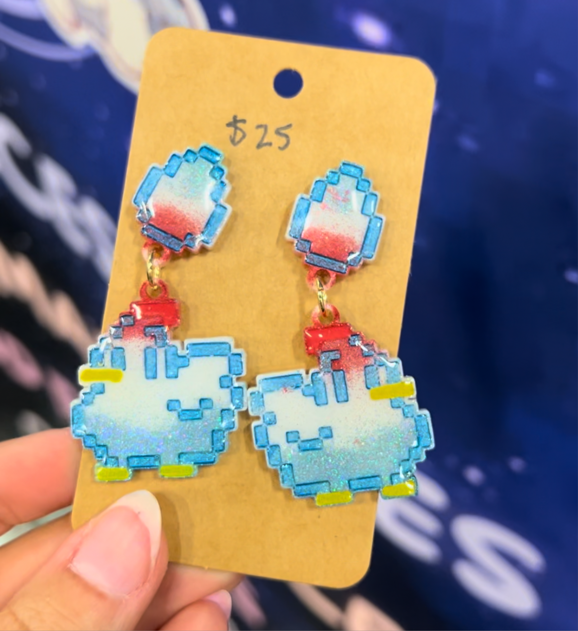 Special Chicken Earrings - MADE TO ORDER