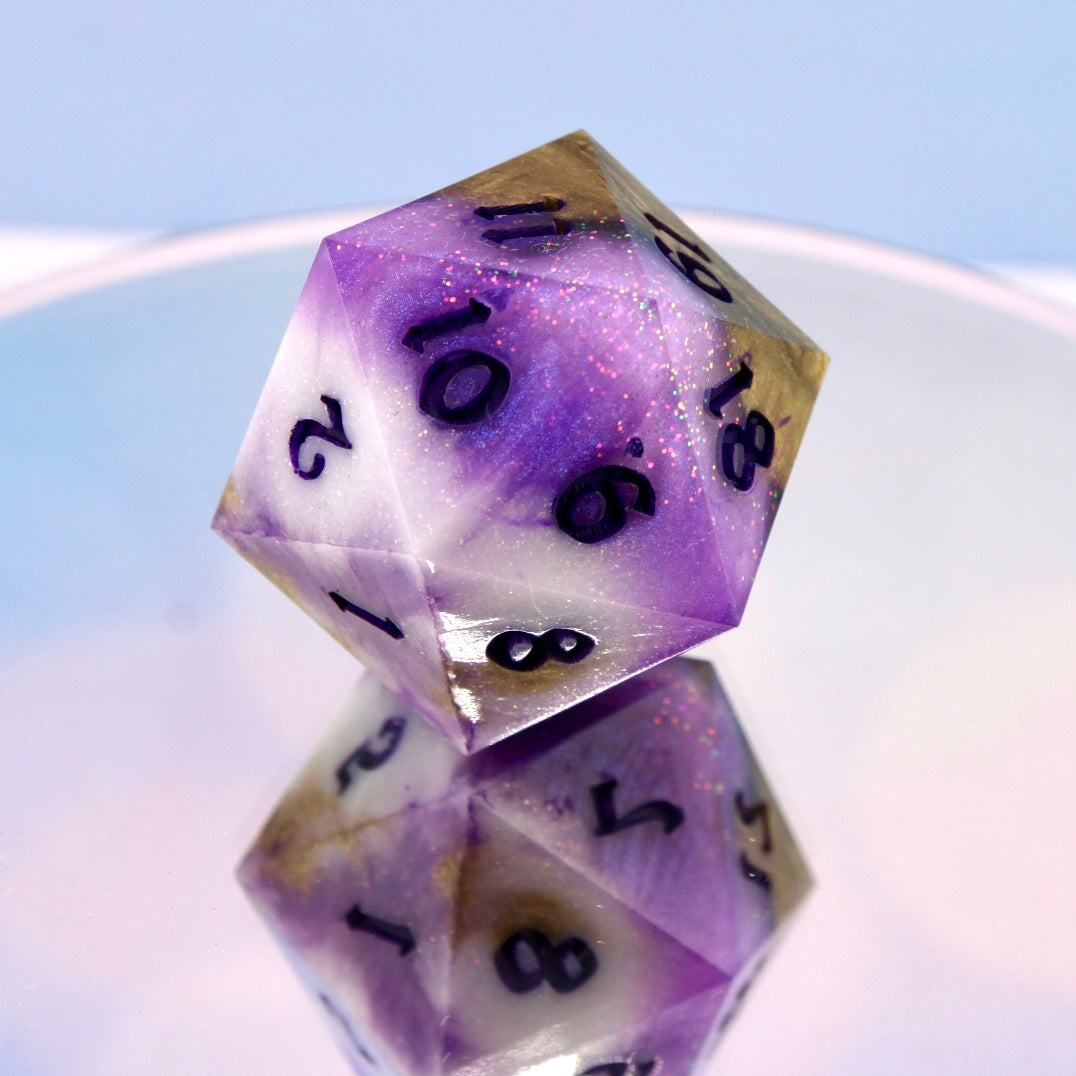 Amethyst Inspired D20 Chonk