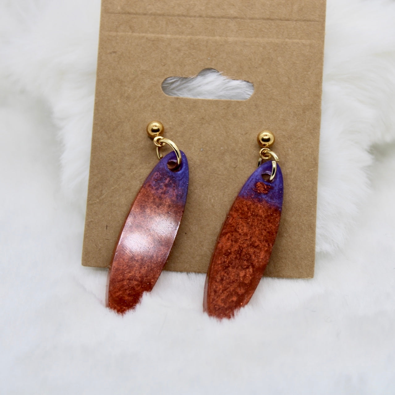 Oval Shape Dangle Earrings