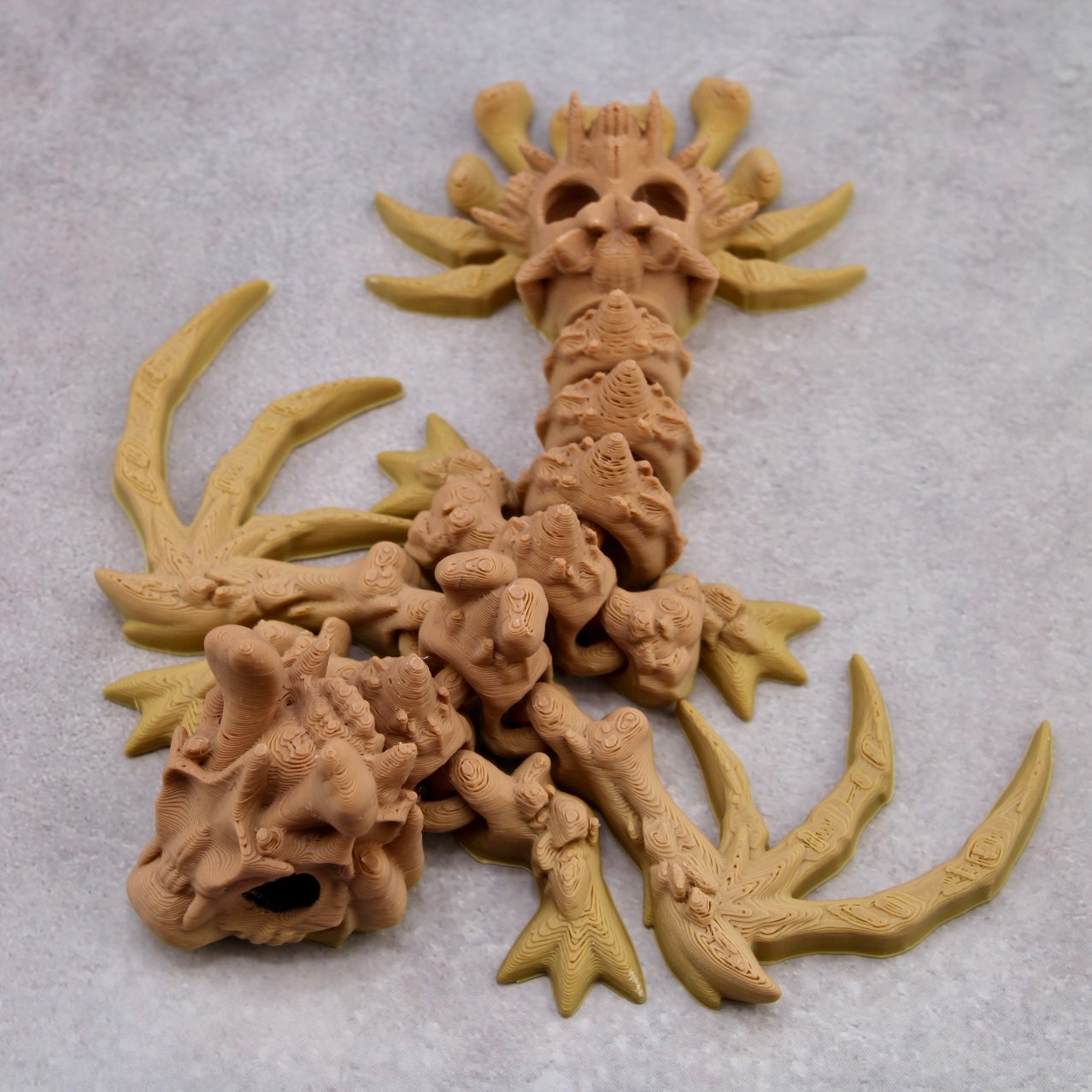 Articulated Skull Desert Dragon - 3D Printed