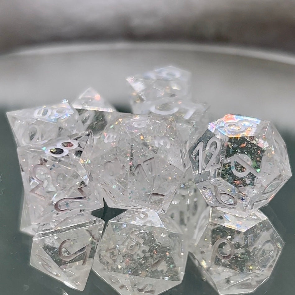 Crystal Inspired Mini Dice Set