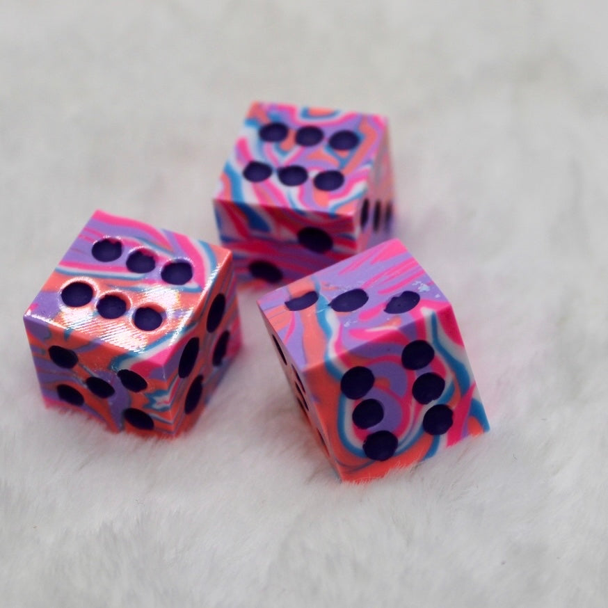 Disco Era D6 Pip Dice Trio