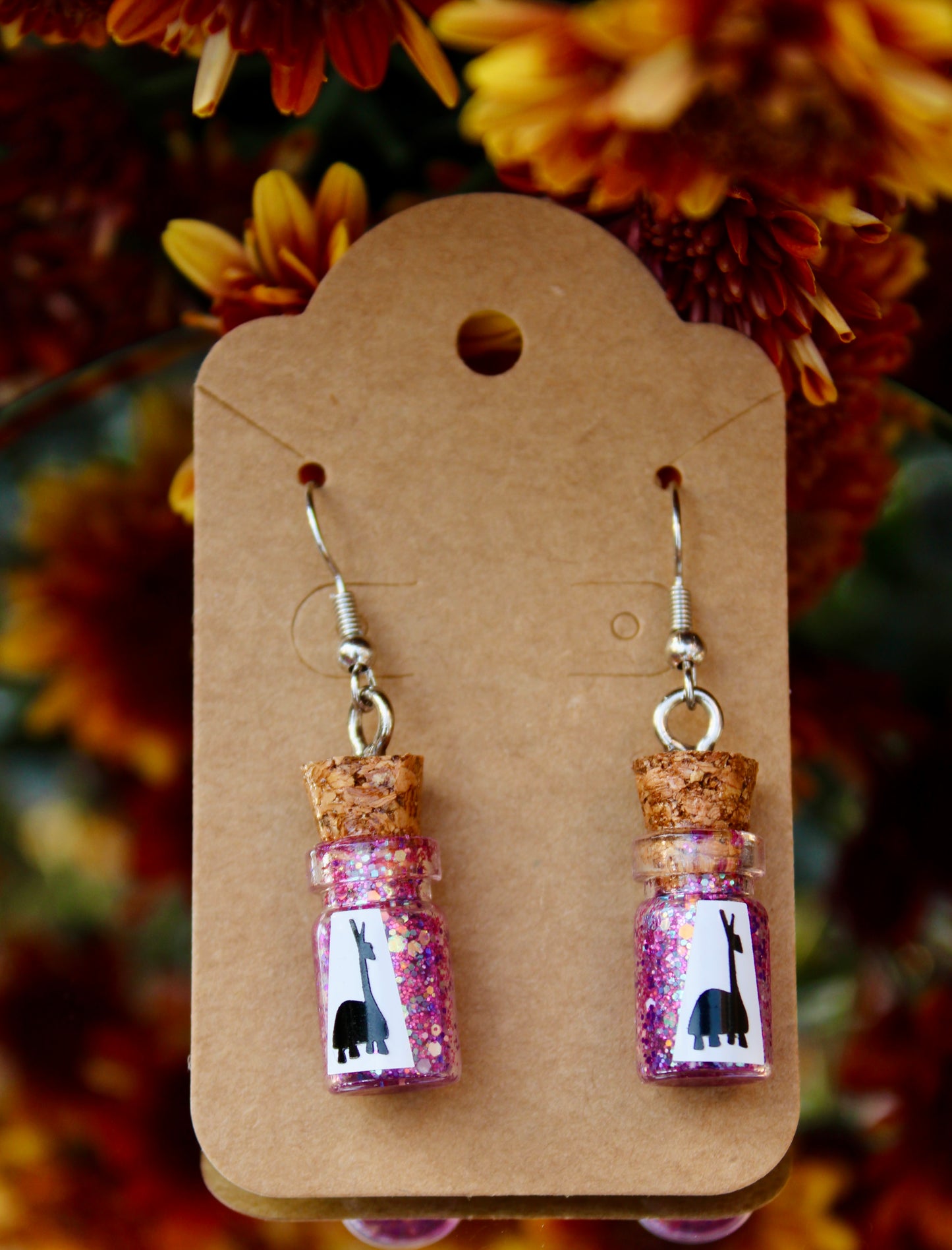 “Extract of Llama” Potion Earrings