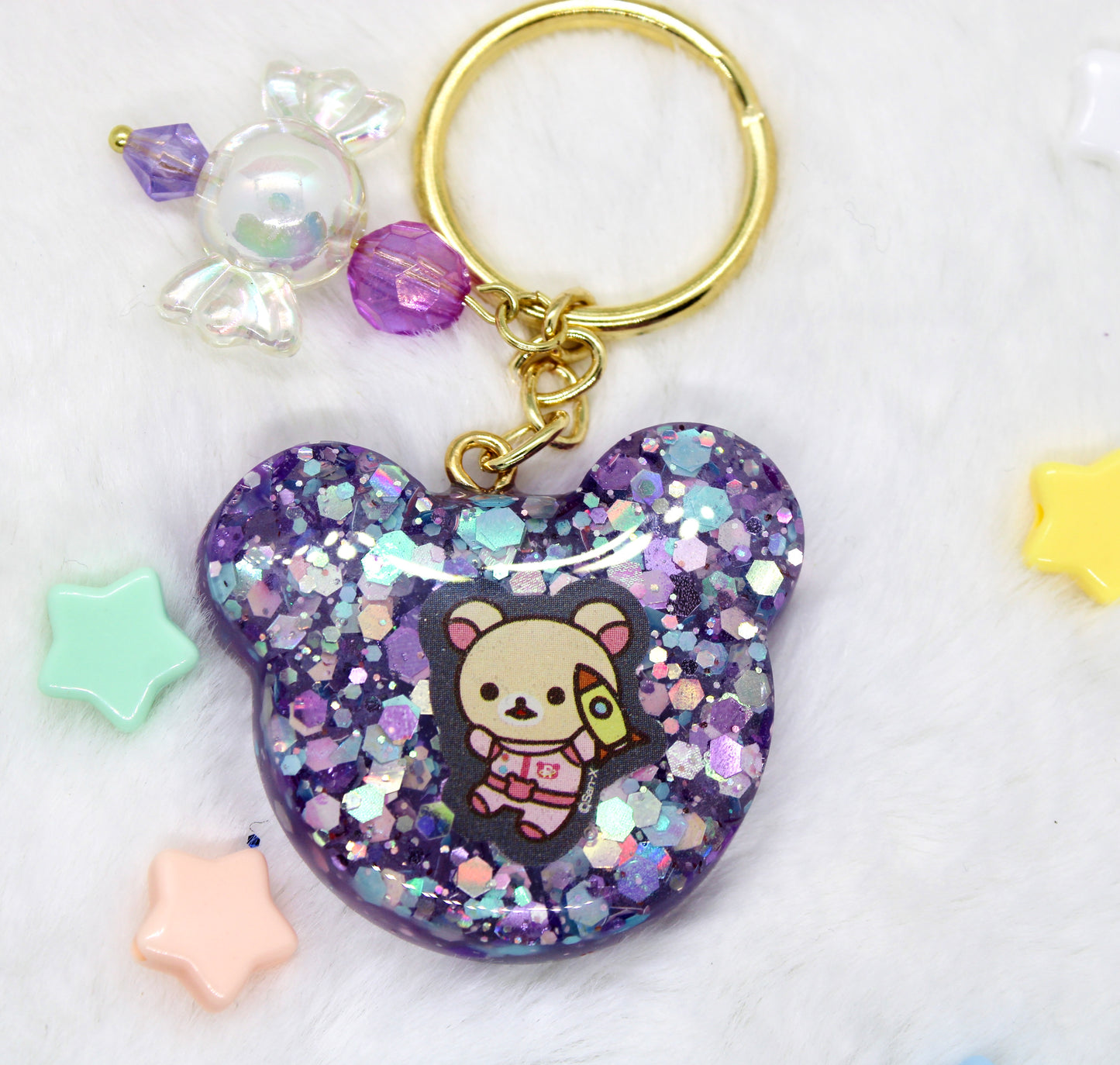 Space Bear Keychain