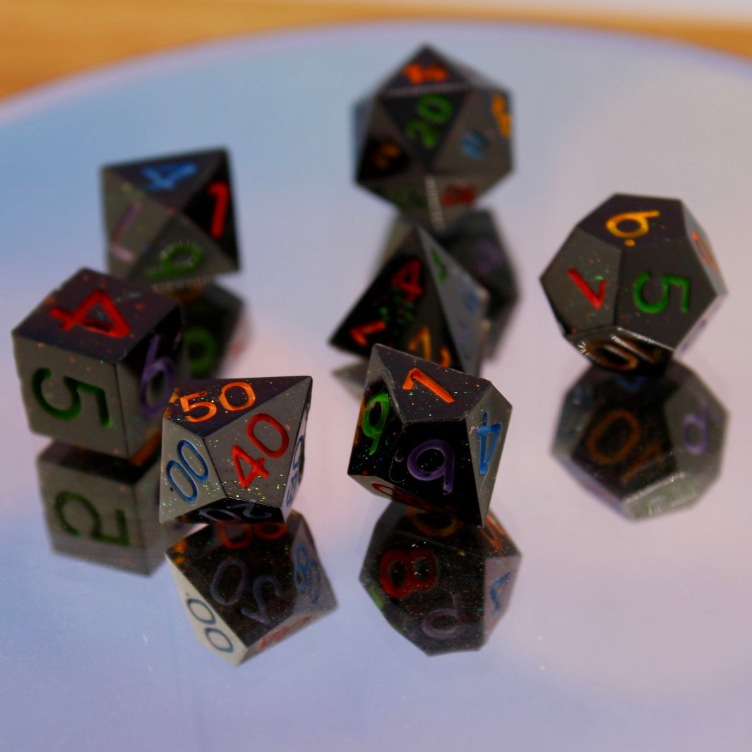 MINI Crayon Inspired Resin Dice Set