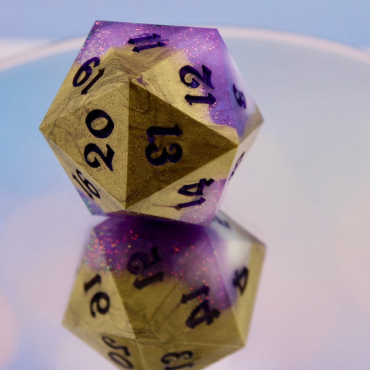 Amethyst Inspired D20 Chonk