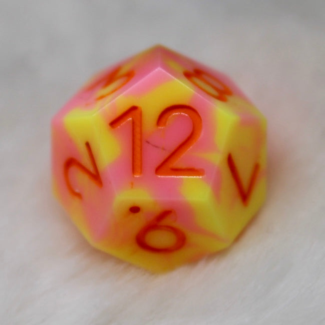 Mini Trix Style Marbled Dice Set