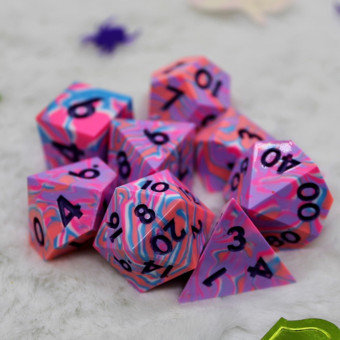 Disco Era Resin Dice Set