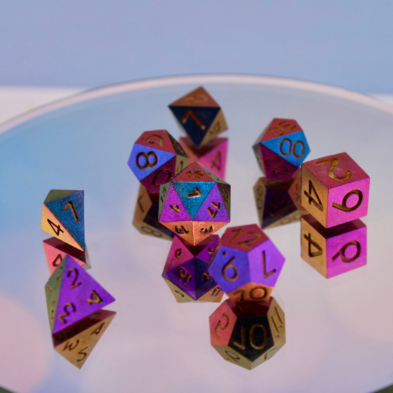 MINI Bismuth Inspired Color Shift Resin Dice Set