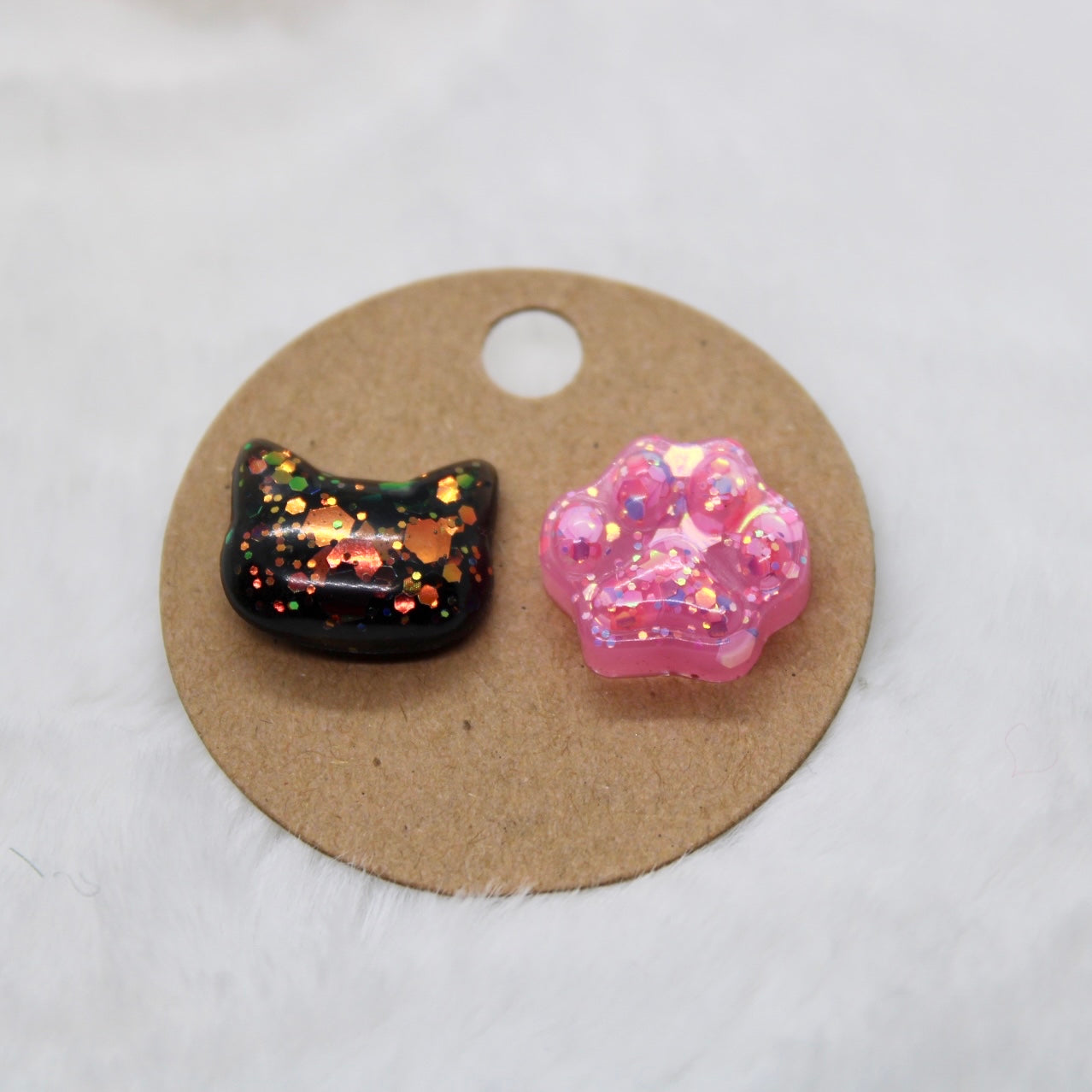 Kitty and Paw Studs