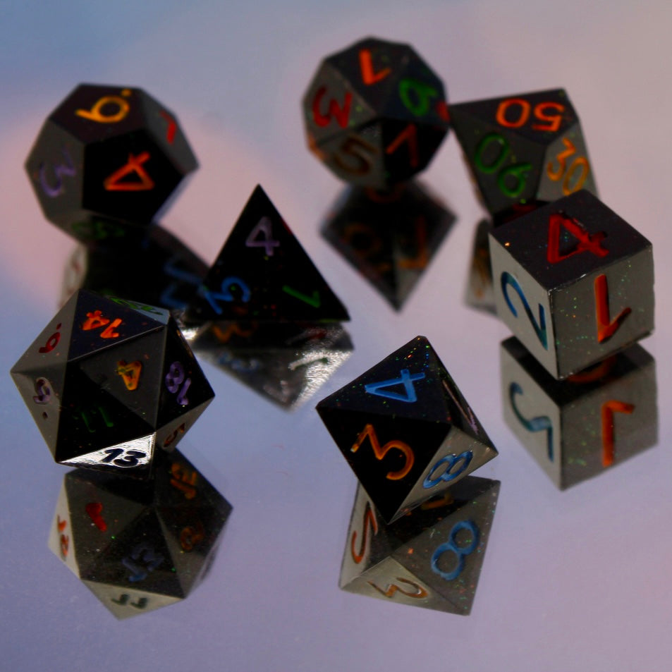 MINI Crayon Inspired Resin Dice Set