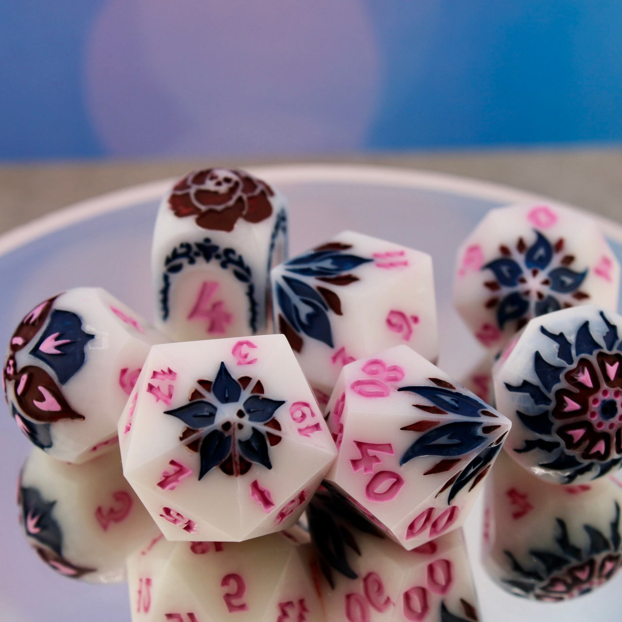 Utena Inspired Resin Dice Set