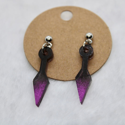 Kunai Shaped Dangle Earrings