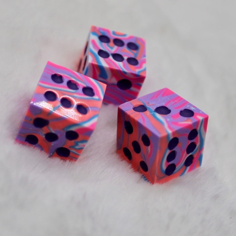 Disco Era D6 Pip Dice Trio