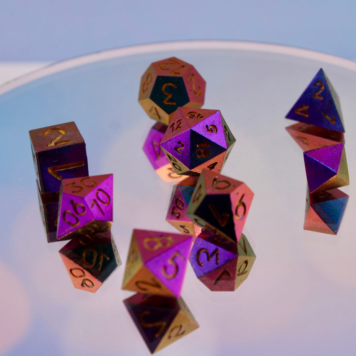 MINI Bismuth Inspired Color Shift Resin Dice Set