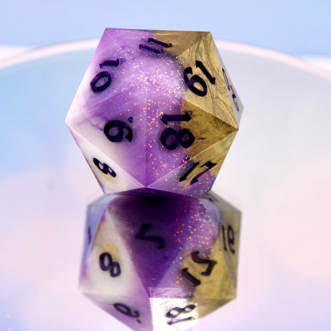 Amethyst Inspired D20 Chonk