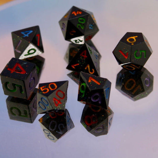 MINI Crayon Inspired Resin Dice Set