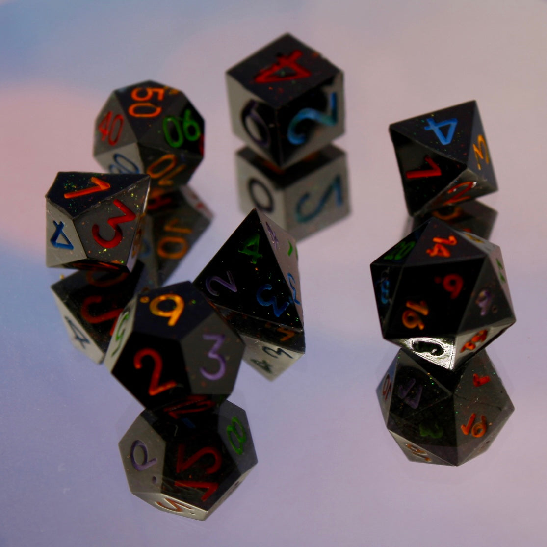 MINI Crayon Inspired Resin Dice Set