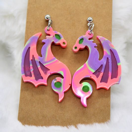 Dragon Dangle Earrings