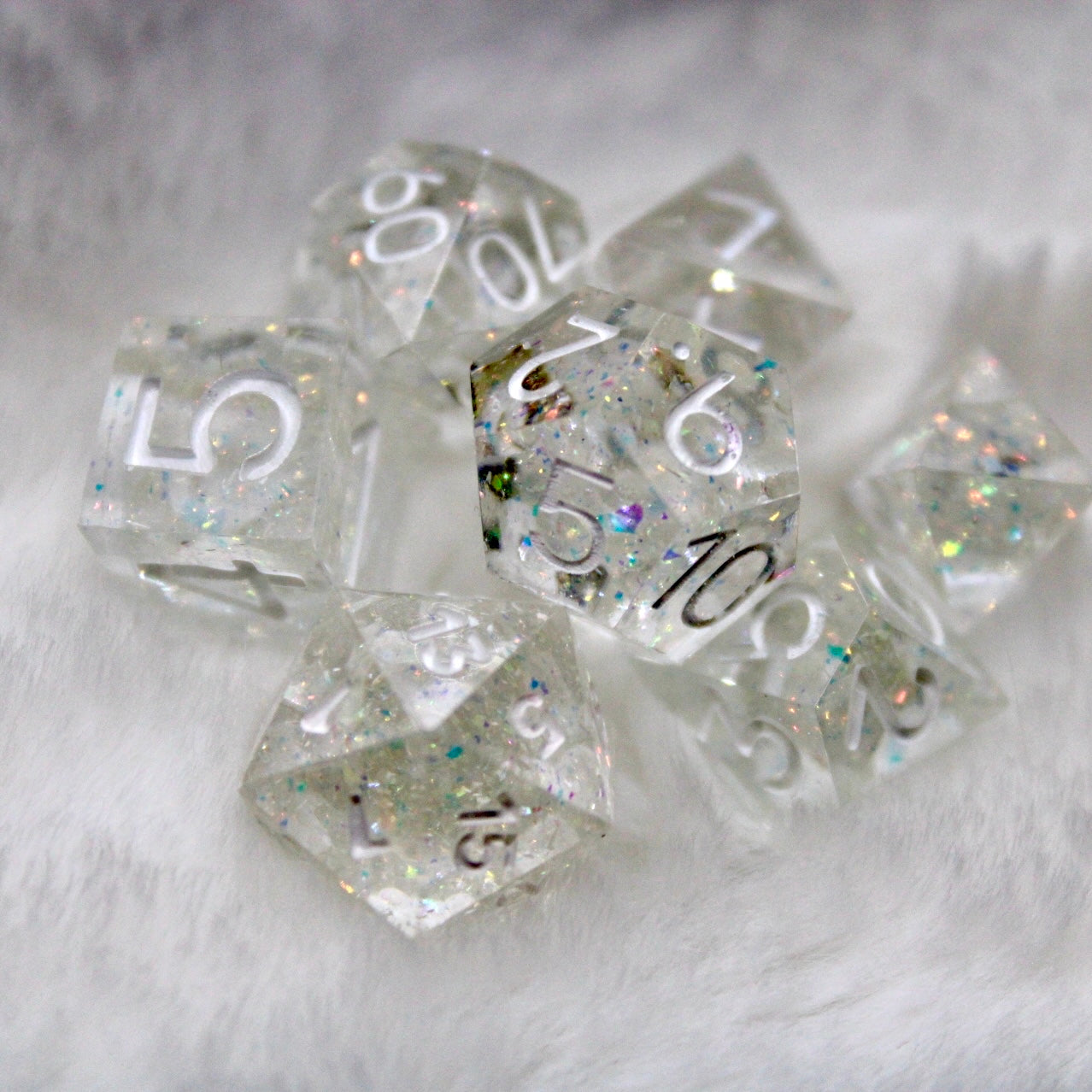 Crystal Inspired Mini Dice Set