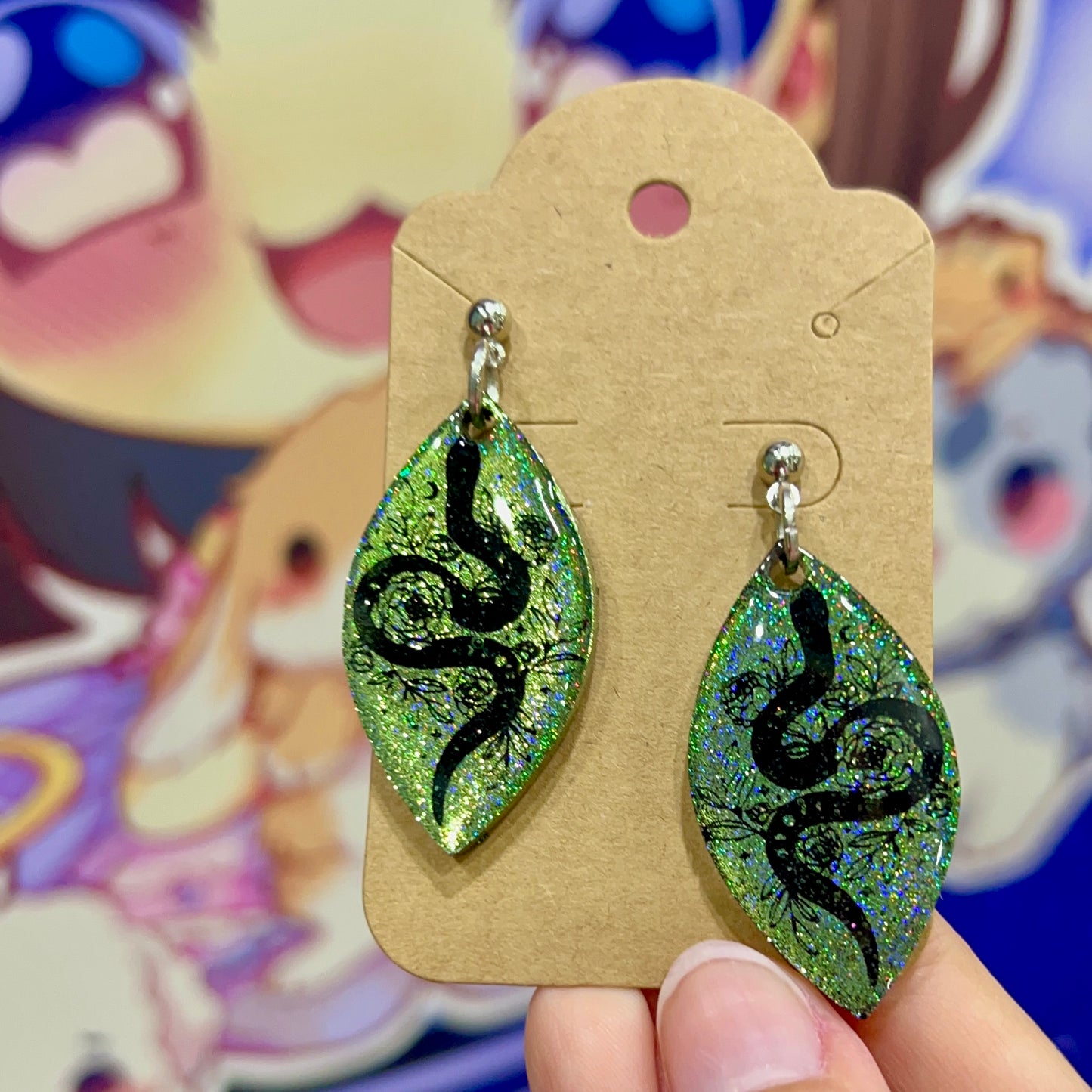 Stylized Snake Earrings