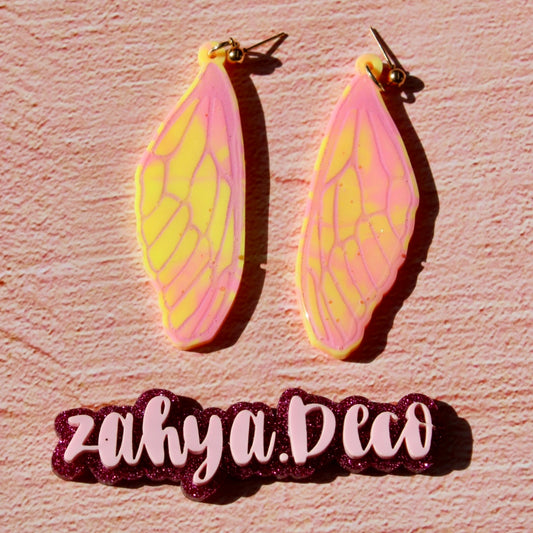 Candy Style Moth Wing Style Earrings