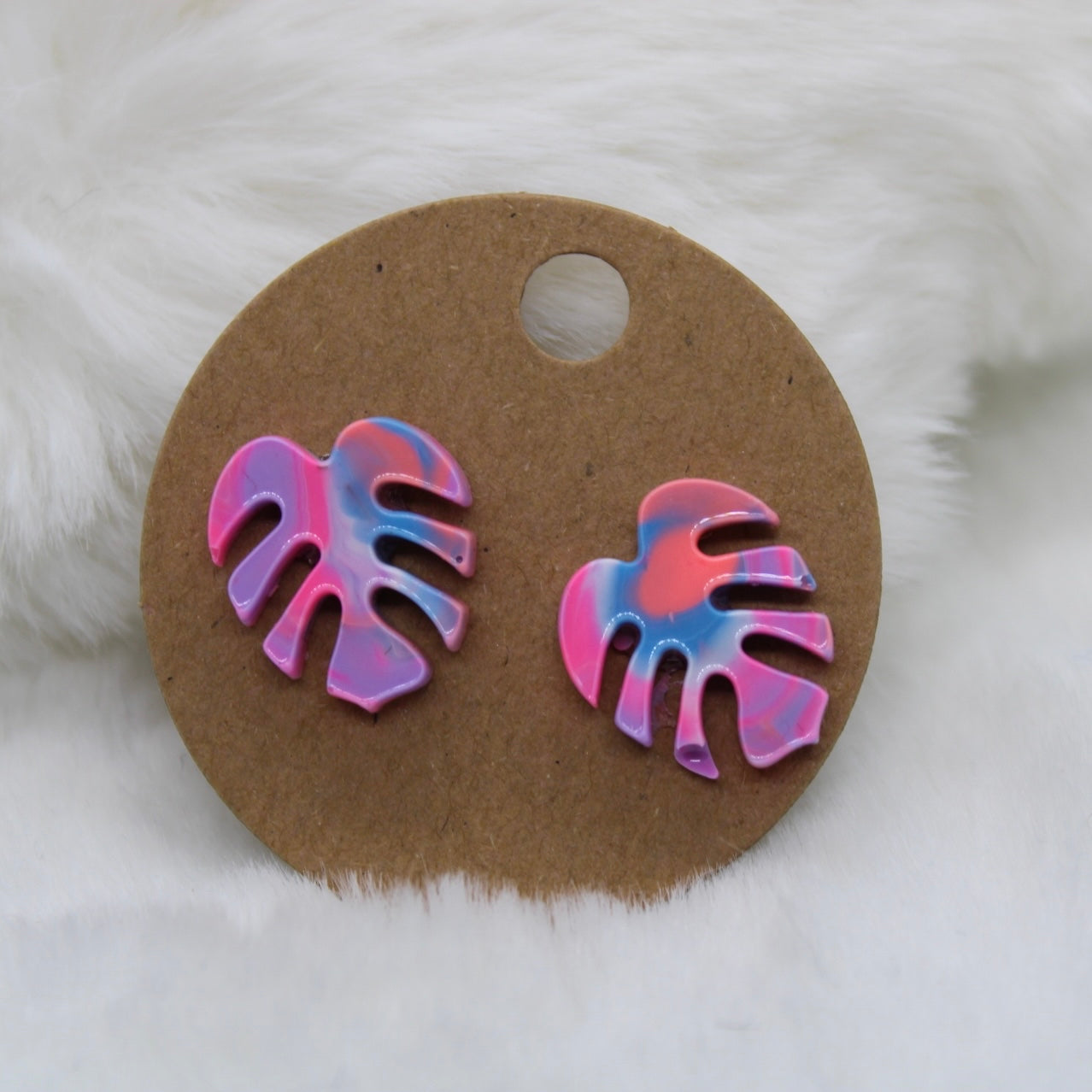 Mini Monstera Studs