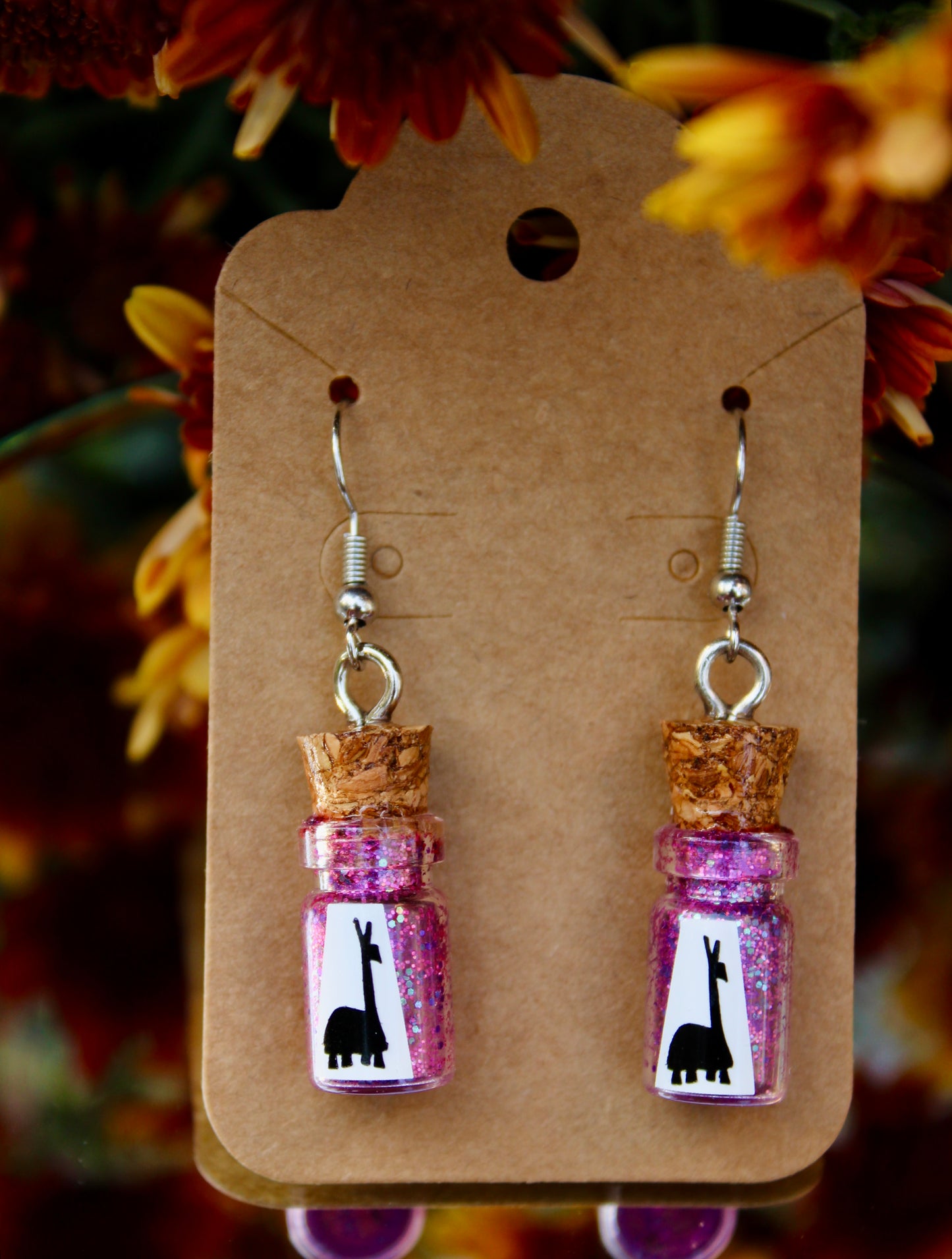 “Extract of Llama” Potion Earrings