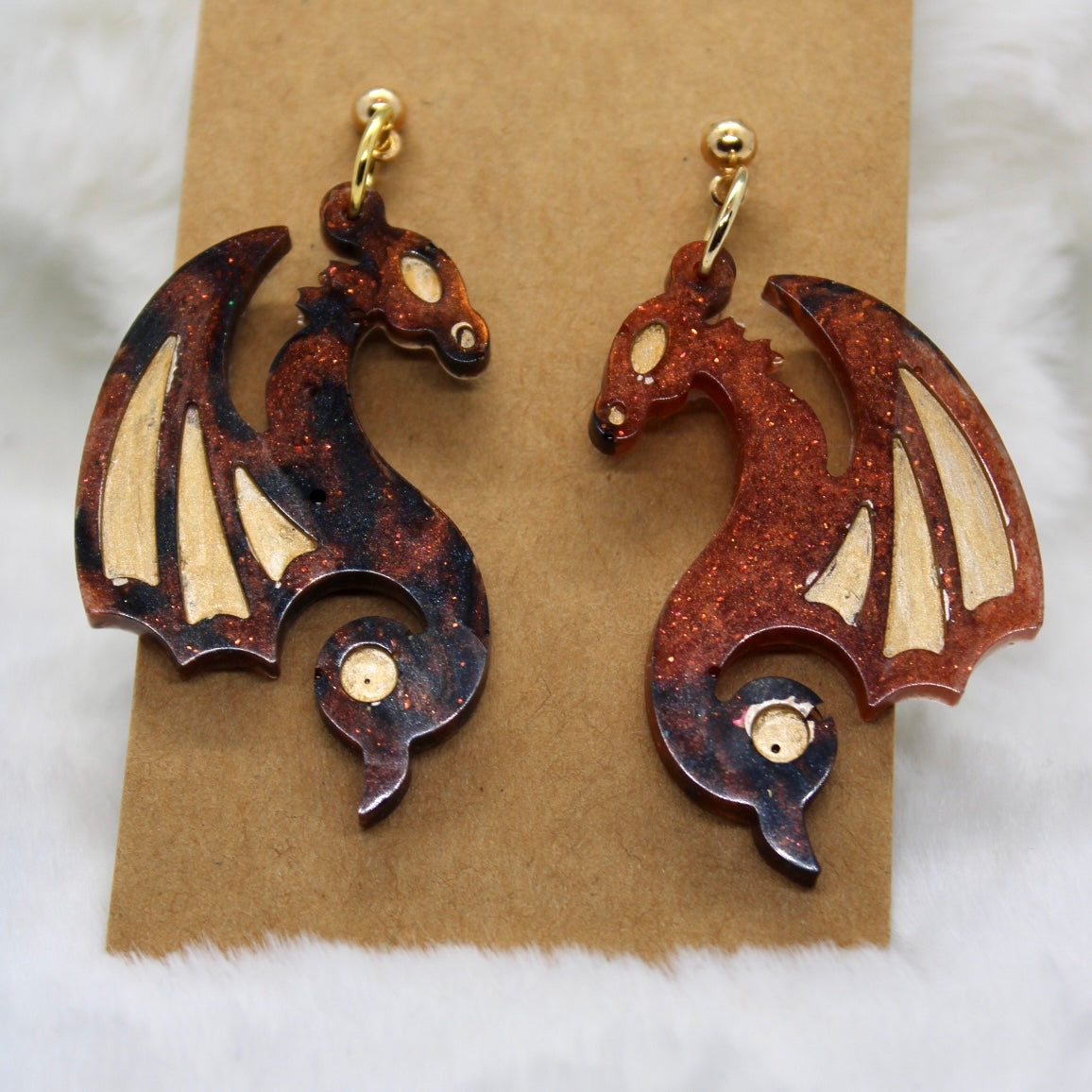 Dragon Dangle Earrings