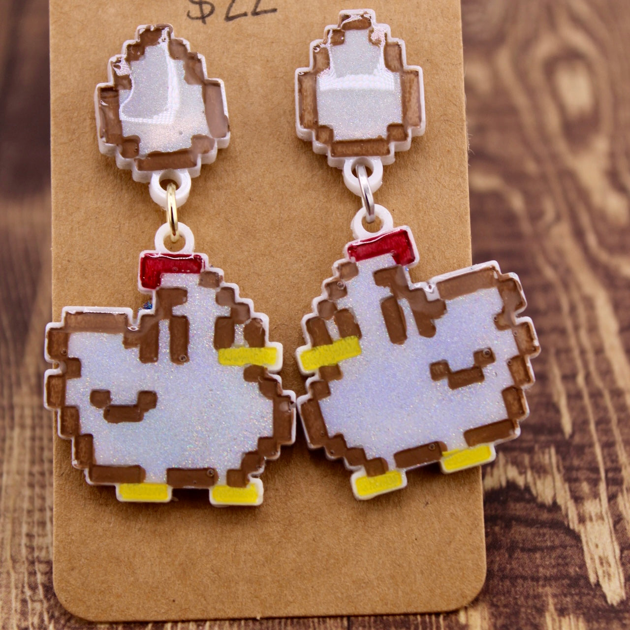 Chicken Earrings - MADE TO ORDER