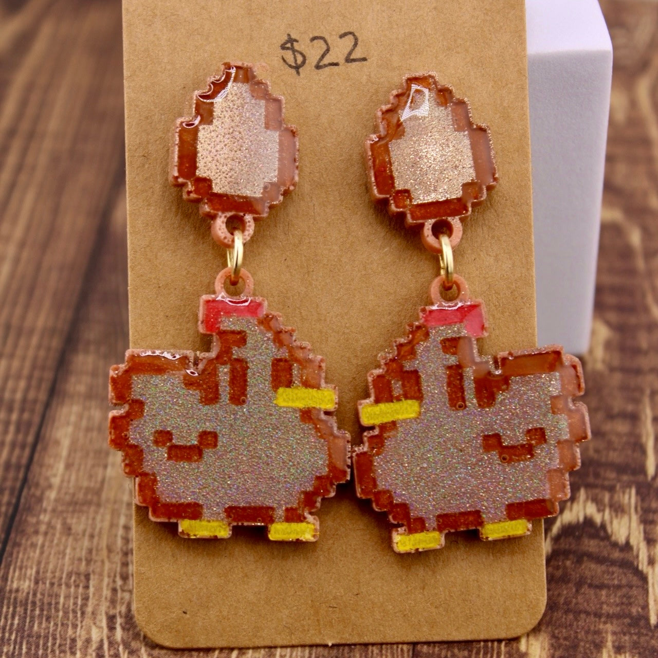 Chicken Earrings - MADE TO ORDER