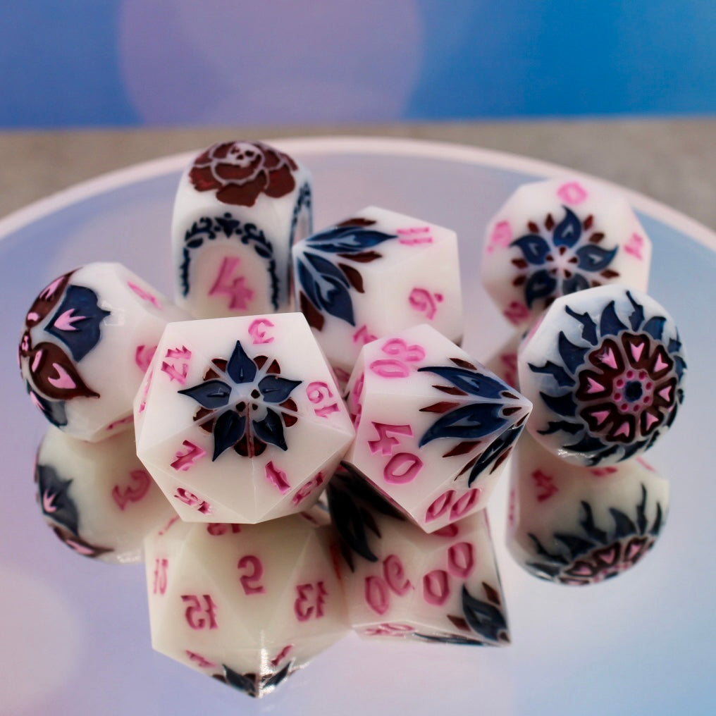 Utena Inspired Resin Dice Set