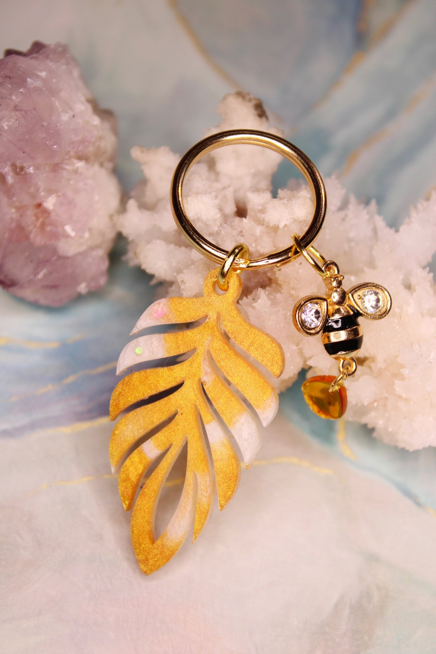 Philo Leaf Holo Keychains