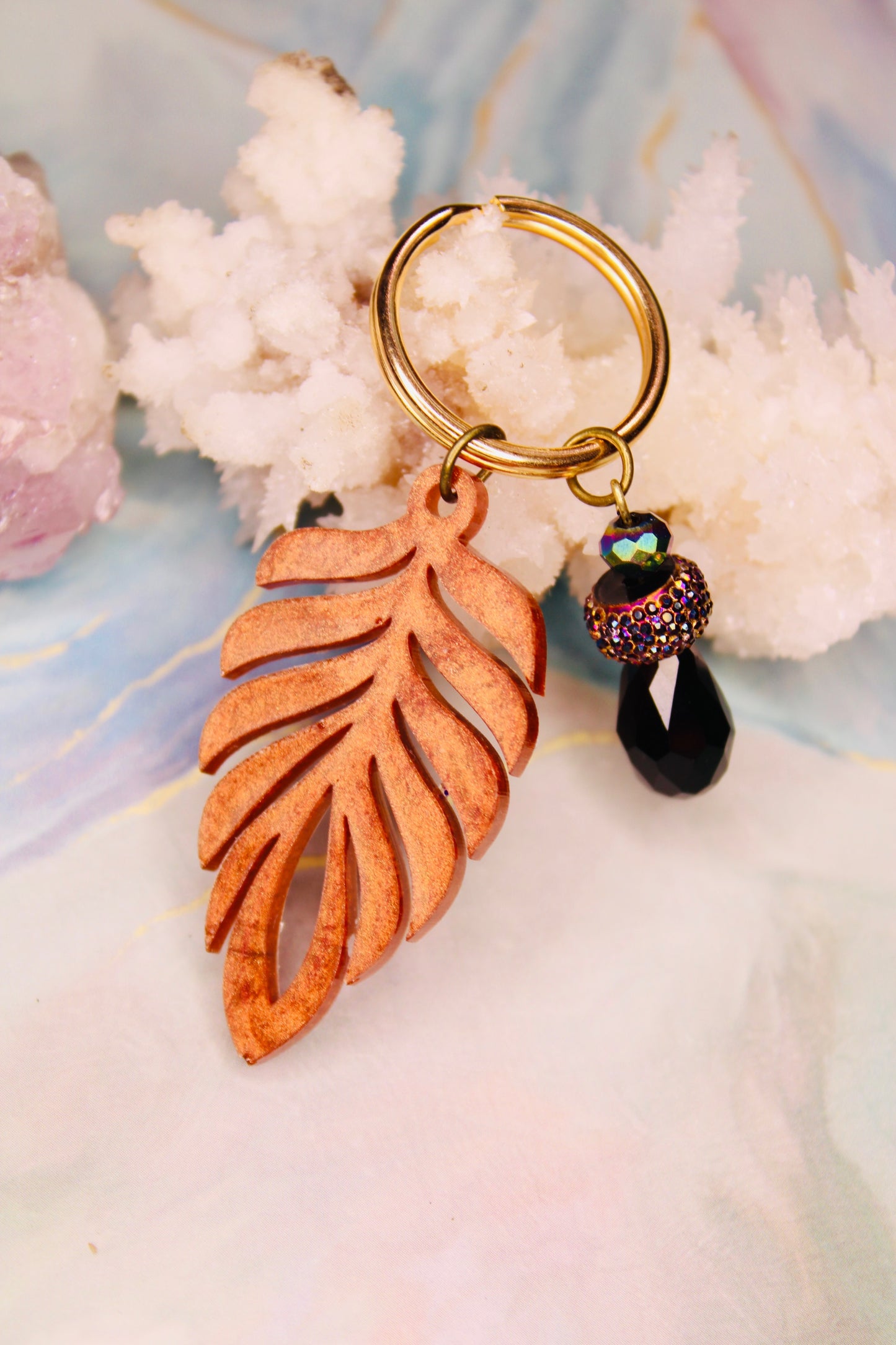 Philo Leaf Holo Keychains