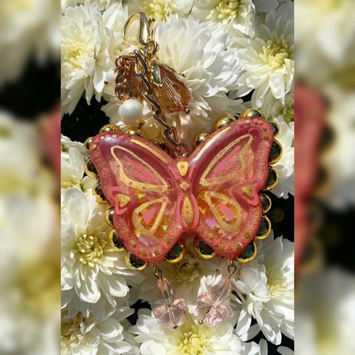 Hand Painted Butterfly Charms