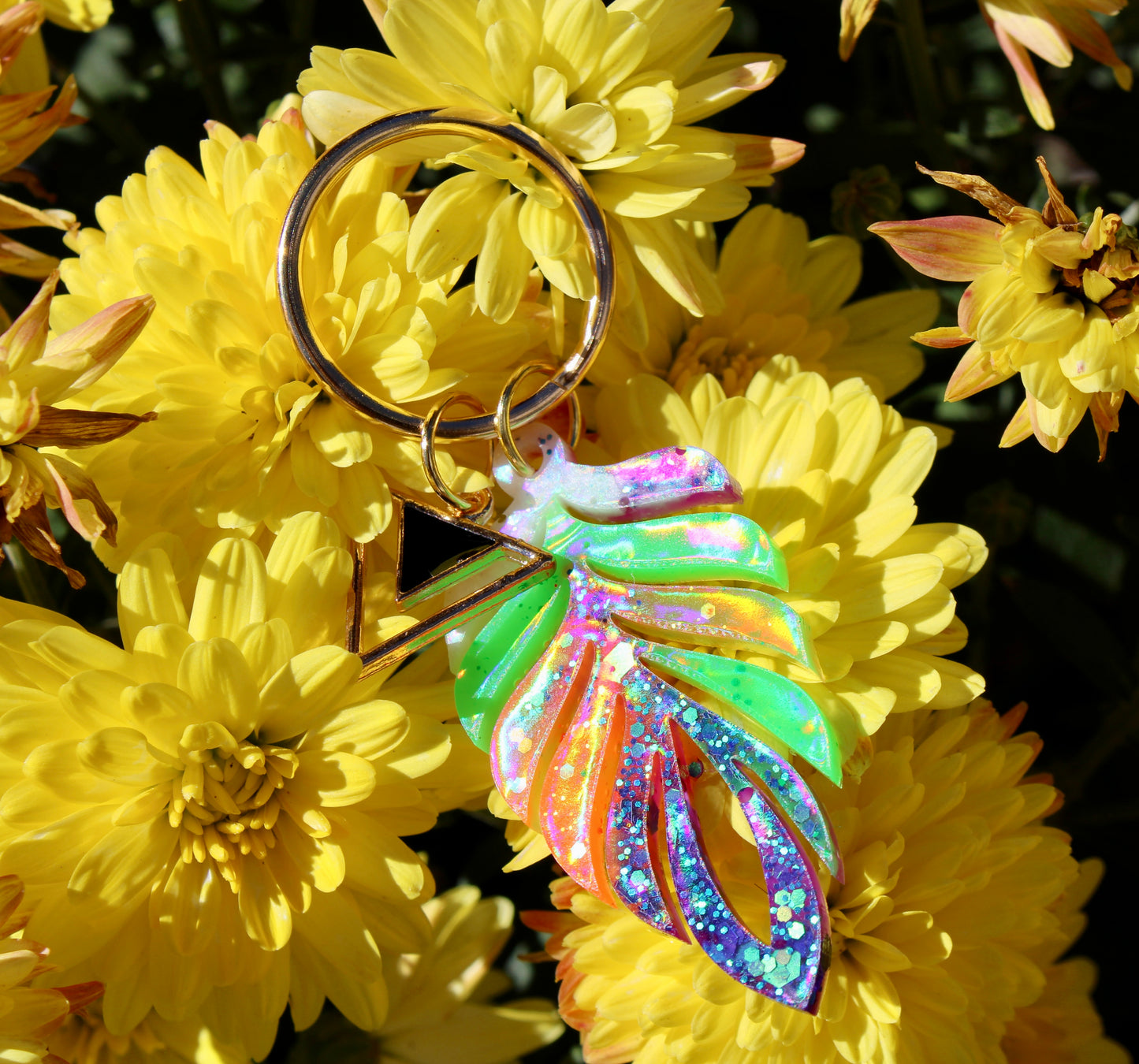 Philo Leaf Holo Keychains